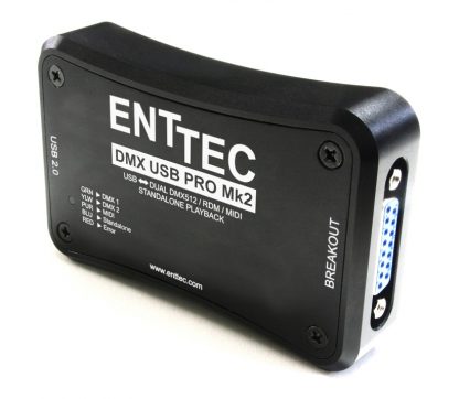 Enttec USB PRO Mk2 obsah